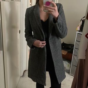 Zara Herringbone Coat